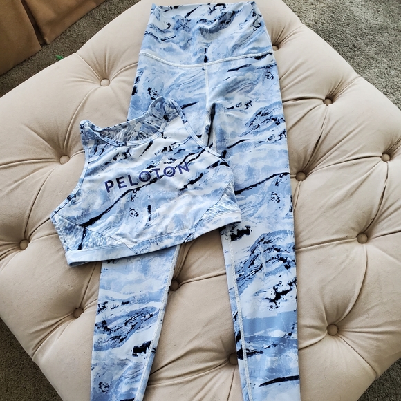 Peloton Pants - Peloton WITH geode bra and leggings set